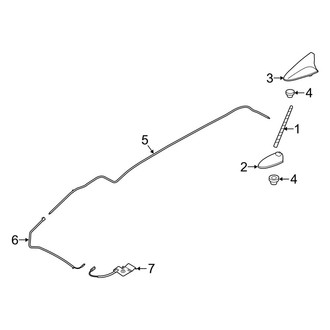 Kia OE - Electrical - Antenna (EX / L / LX / S / SX)