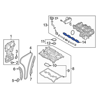 Kia OE - Upper Engine Intake Manifold Gasket