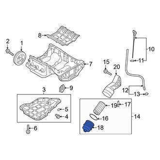 Kia OE - Engine Oil Filter Housing Cover
