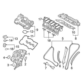 Kia OE - Engine / Transaxle - Valve & Timing Covers (3.3L)