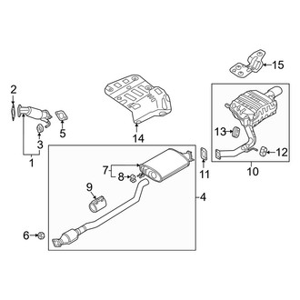 Kia OE - Exhaust System - Exhaust Components (2.0L)