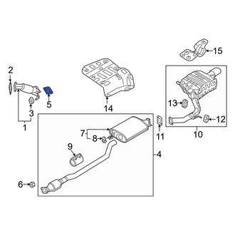 Kia OE - Rear Exhaust Muffler Gasket