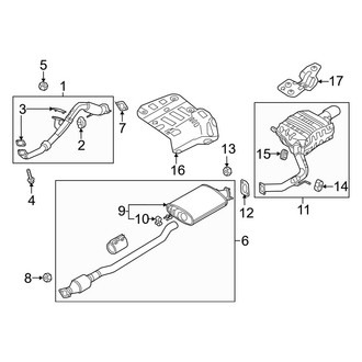 Kia OE - Exhaust System - Exhaust Components (3.3L)