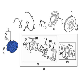 Kia OE - Rear Wheel Bearing and Hub Assembly