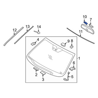 Kia OE - Front Rain Sensor Cover