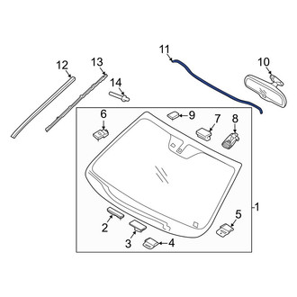 Kia OE - Front Windshield Molding