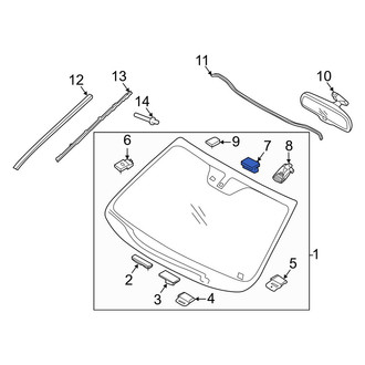 Kia OE - Front Rain Sensor Cover