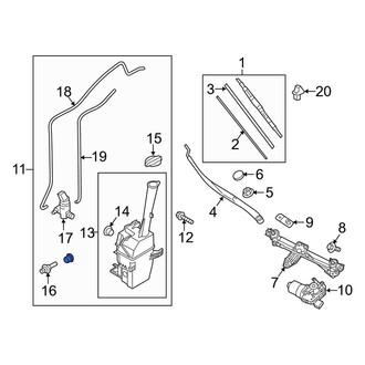 Kia OE - Washer Fluid Reservoir
