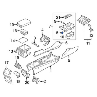 Kia OE - Console Trim Panel Clip