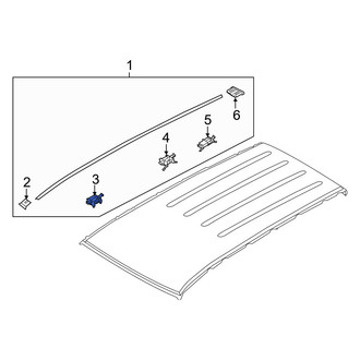 Kia OE - Roof Molding Clip