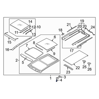 Kia OE - Sunroof Frame Bolt