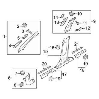 Kia OE - Pillars, Rocker & Floor - Interior Trim
