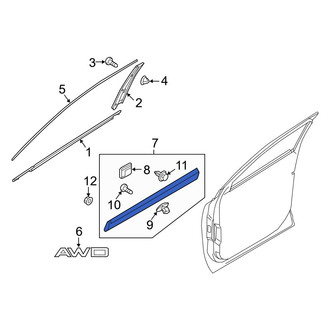 Kia OE - Front Left Door Molding