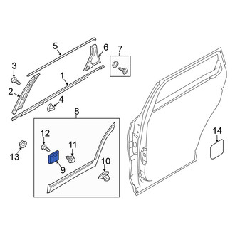 Kia OE - Rocker Panel Molding Clip