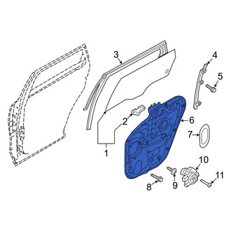 Kia OE - Rear Right Door Panel Carrier