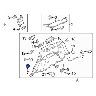 Kia OE - Quarter Panel Trim Panel Clip