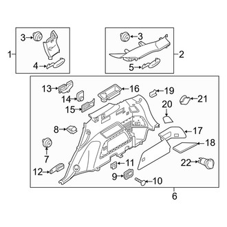 Kia OE - Quarter Panel - Interior Trim (With 7 Passenger, With Subwoofer)