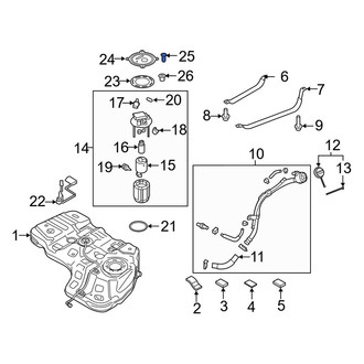 Kia OE - Fuel Tank Access Cover Screw