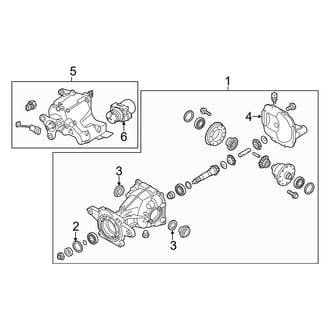 Kia OE - Rear Suspension - Axle & Differential (EX / LX / SX / SX Limited AWD)