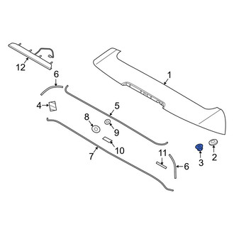 Kia OE - Spoiler Nut