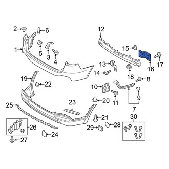 Kia OE - Center Right Bumper Impact Bar Bracket