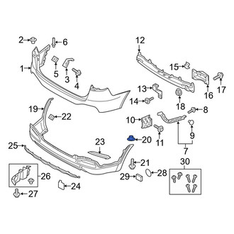 Kia OE - Lower Bumper Cover Retainer