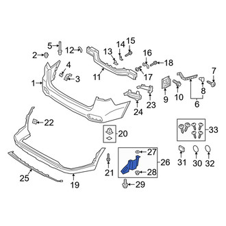 Kia OE - Rear Bumper Cover Heat Shield