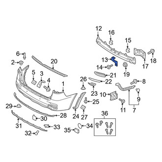 Kia OE - Upper Bumper Impact Bar Bracket