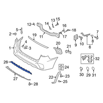 Kia OE - Rear Bumper Impact Strip