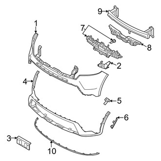 Kia OE - Front Bumper & Grille - Bumper & Components (LX / X-Line EX / X-Line S / X-Line SX Prestige)