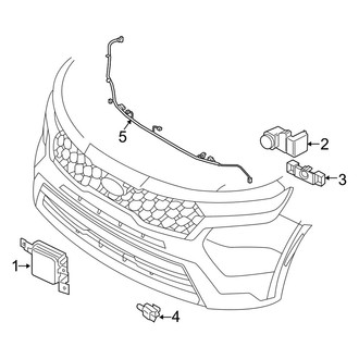 Kia OE - Front Bumper & Grille - Electrical Components (LX / X-Line EX / X-Line S / X-Line SX Prestige)