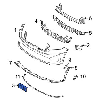 Kia OE - Front License Plate Bracket