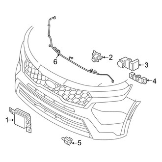 Kia OE - Front Bumper - Electrical Components (EX / SX / SX Prestige)