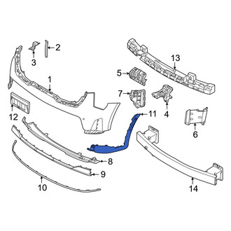 Kia OE - Front Right Bumper Trim
