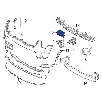 Kia OE - Front Lower Center Bumper Cover Bracket