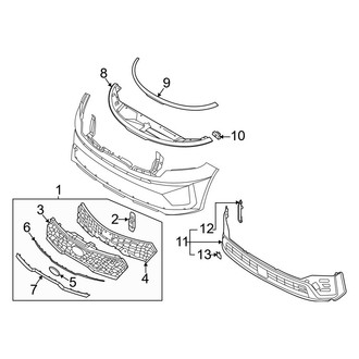 Kia OE - Front Bumper - Grille & Components (Hybrid EX / Hybrid S)