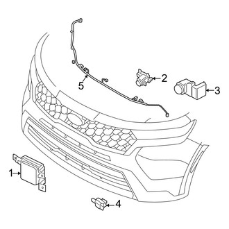 Kia OE - Front Bumper & Grille - Electrical Components (Hybrid EX / Hybrid SX Prestige / Plug-In Hybrid EX / Plug-in Hybrid SX Prestige)