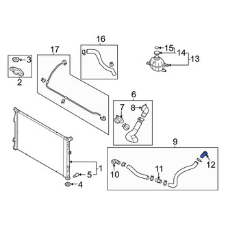Kia OE - Upper Radiator Coolant Hose Adapter