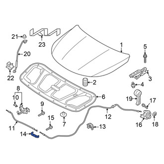Kia OE - Hood Release Cable Bracket