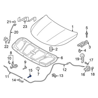 Kia OE - Bumper Cover Support Rail Screw