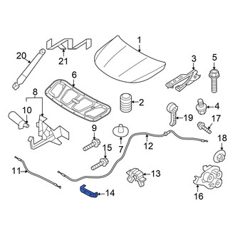 Kia OE - Hood Release Cable Bracket