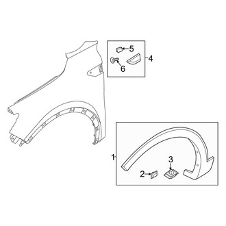 Kia OE - Fender - Exterior Trim (Hybrid EX / Hybrid S / Plug-In Hybrid SX / Plug-in Hybrid SX Prestige)