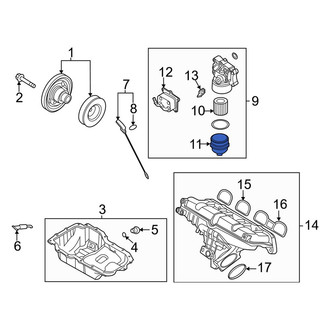 Kia OE - Engine Oil Filter Housing Cover
