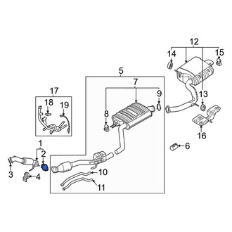 Kia OE - Front Exhaust Pipe Flange Gasket