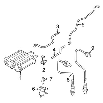 Kia OE - Emission System - Emission Components (EX / SX / SX Prestige F Engine VIN Character)
