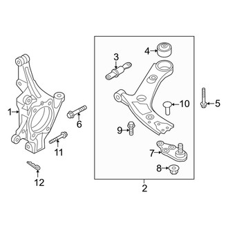 Kia OE - Front Suspension - Suspension Components (LX / SX / X-Line EX / X-Line S / X-Line SX Prestige AWD)