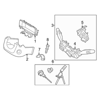 Kia OE - Steering Column - Shroud, Switches & Levers (Hybrid EX / Hybrid S / Plug-In Hybrid SX / Plug-in Hybrid SX Prestige)