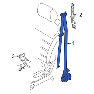 Kia OE - Center Left Seat Belt Lap and Shoulder Belt