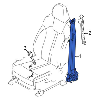 Kia OE - Center Left Seat Belt Lap and Shoulder Belt