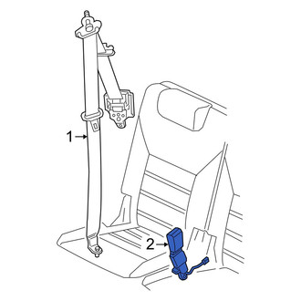 Kia OE - Center Left Seat Belt Receptacle